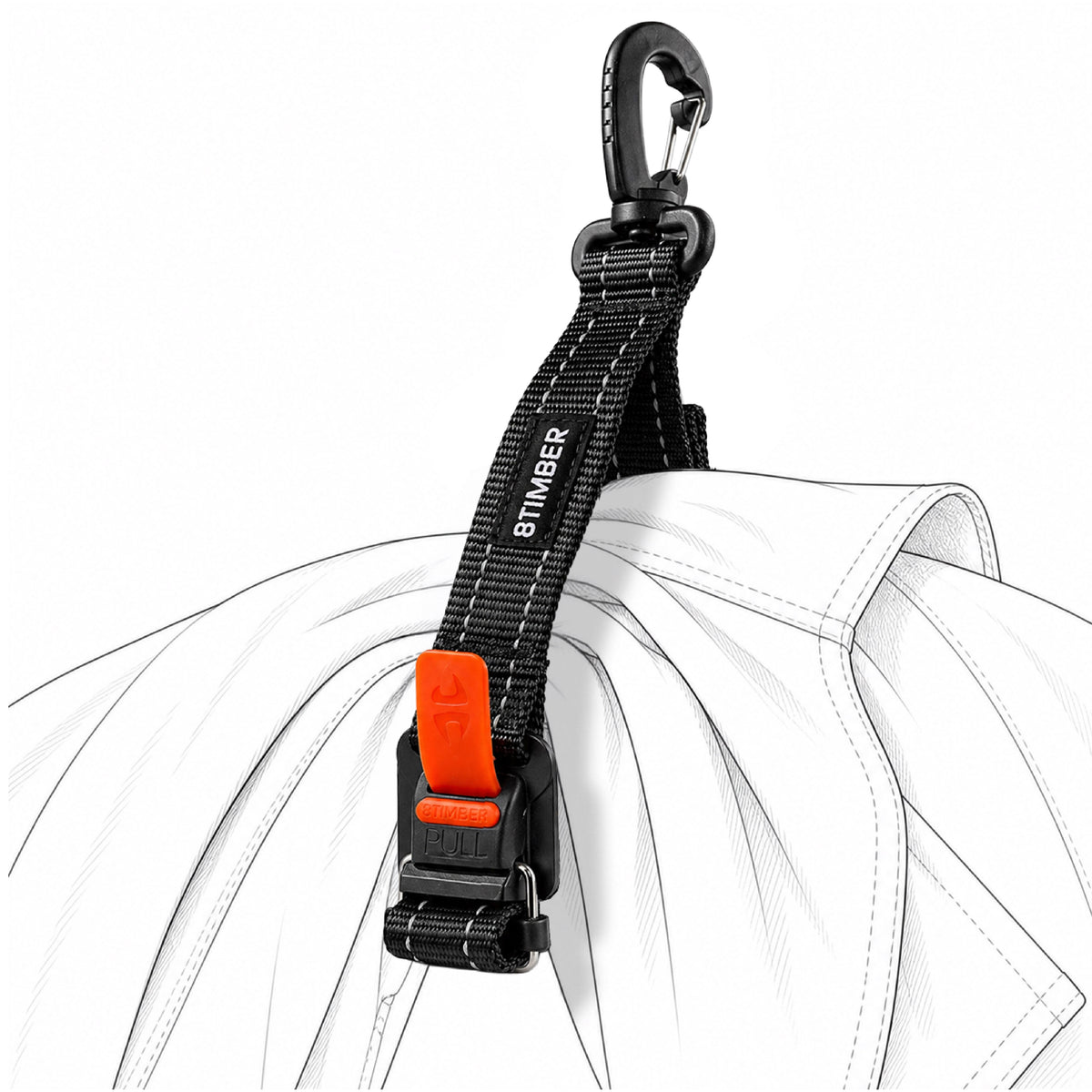 Magnetic Hook and Loop Gear Strap